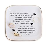 PUDDING CABIN Friend Gifts for Women,Ring Dish with