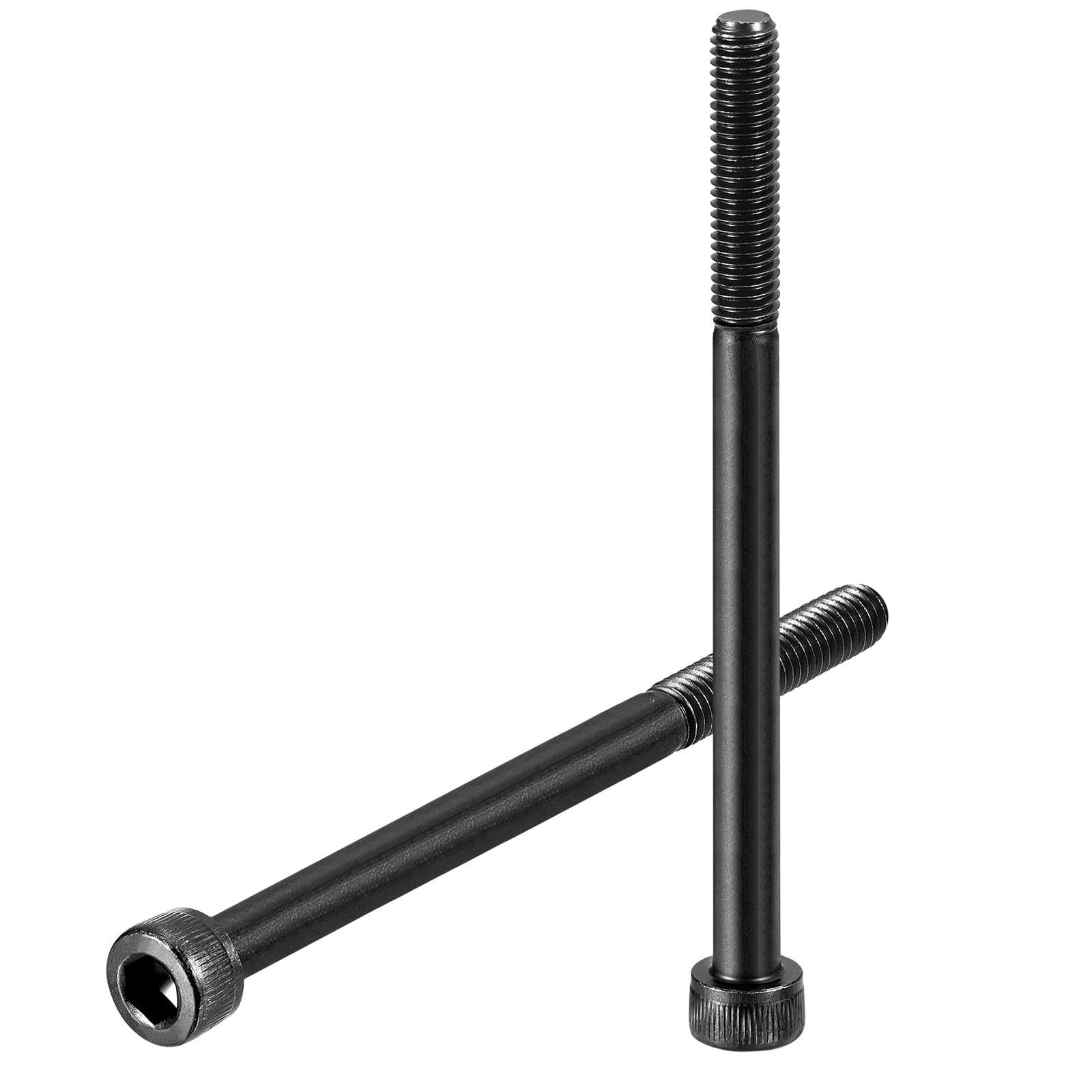 uxcell Hex Socket Bolts (M5-0.8x75), Grade 12.9 Carbon Steel Hex Socket Drive Screws, Black, 10 Pcs — image 1