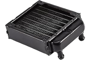 Richer-R Computer Cooling Radiator, Aluminum Radiator Water Cooling Cooler Row 80MM for PC Computer CPU Heat Sink Work for 8-