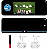 Grounding Mat Kit (2 Pack)-ATE Health Grounding Mats for Stress, Pain, Inflammation& Wellness Support, 26.7x10in Portable Siz