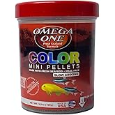 Omega One Color Mini Pellets, Sinking, 3.5 oz