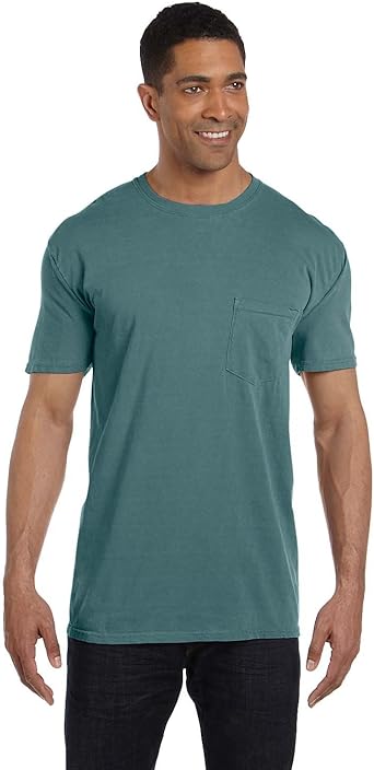 Comfort Colors 6 1 Oz Garment Dyed Pocket T Shirt 6030cc Blue