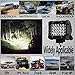 LED Pod Lights,4Inch 2PCS LED Pods Light Spot Beam Work Light Bar LED Flood Light Pods Quad Row Cube Driving Fog Lights for Jeep Off-road Truck Boat ATV SUV (24LEDs - 72W)