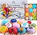 12 Organic Bath Bombs for Kids Colorful | Handmade in USA with Bath Salts, Moisturizing Olive Oil, and Coconut Oils | 12 Different Aromatherapy Scents | Gift for Women, Kids