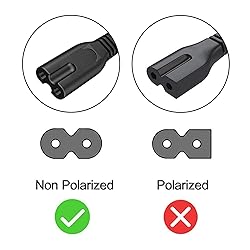 TV Power Cord 6.6ft Cable for TCL LG JVC Sony