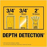 DEWALT Stud Finder DW0100 Center Detect 3/4 in LED Arrows AAA Batteries Included view 6