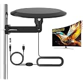 Omni Directional Outdoor TV Antenna for Smart TV, Long Range Outside/Inside HDTV Antennas for Camper RV Boat with 32ft Coaxia