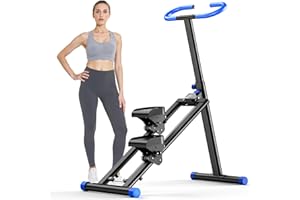 OWLSKY Stair Stepper for Home, Vertical Climber Exercise Machine with Stable Triangular Frame, LCD Monitor, Smooth & Quiet Motion, Full Body Workout Equipment, Supports 330 LBS