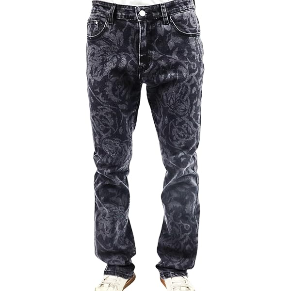 Armor Jeans Fringe Camo Laser Breaking Stacked Jeans,Men's 2024