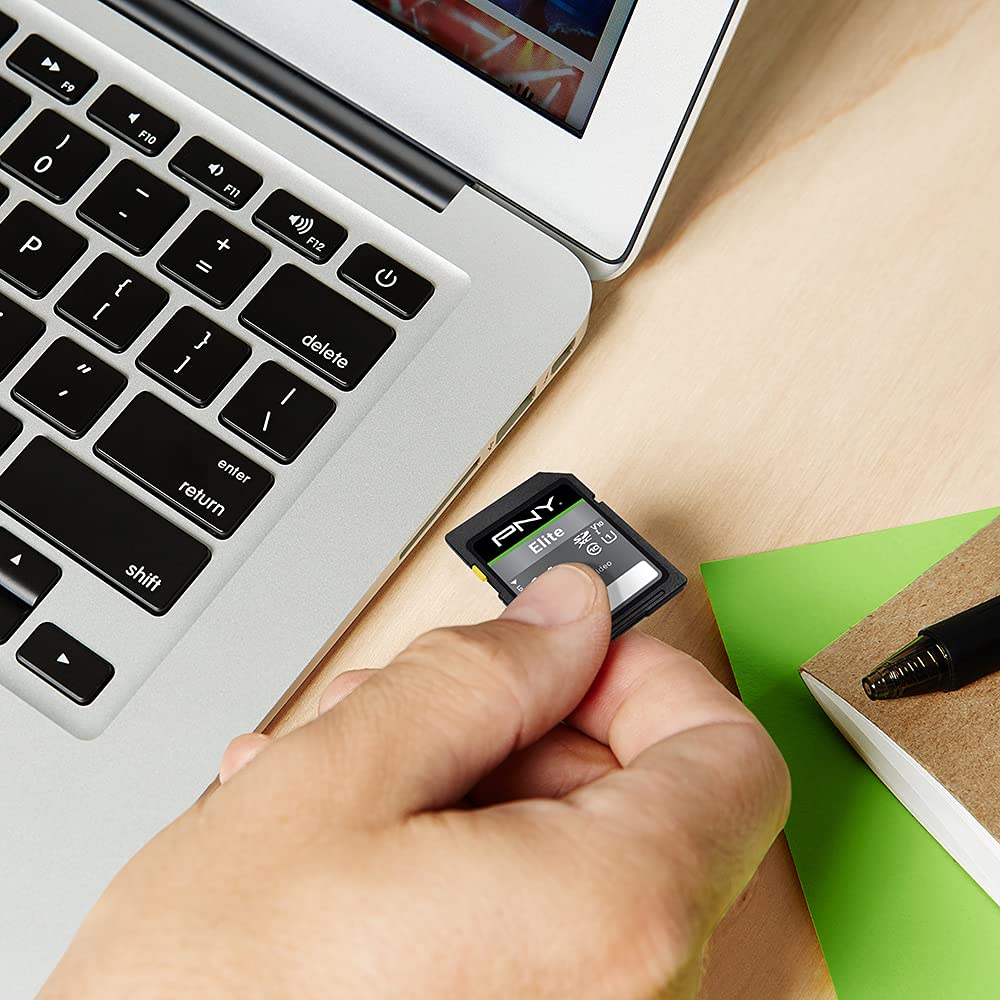 PNY 64GB Elite Class 10 U1 V10 SDXC Flash Memory Card - 100MB/s Read, Class 10, U1, V10, Full HD, UHS-I, Full Size SD (P-SD64GX3U1100EL-MP) (Pack of 3)