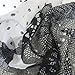 GERINLY Lightweight Scarves: Fashion Lace Print Shawl Wrap For Women (Black)