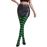 Century Star Halloween Striped Womens Tights Stockings Footed Pantyhose Witch Leggings Girls Halloween Costume Party