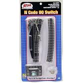 N Code 80 Nickel Silver Remote Standard Switch Right Atlas Trains