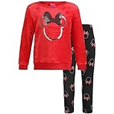 Disney Minnie Mouse Girls Sweater and Legging Pants Set for Toddler and Little Kids