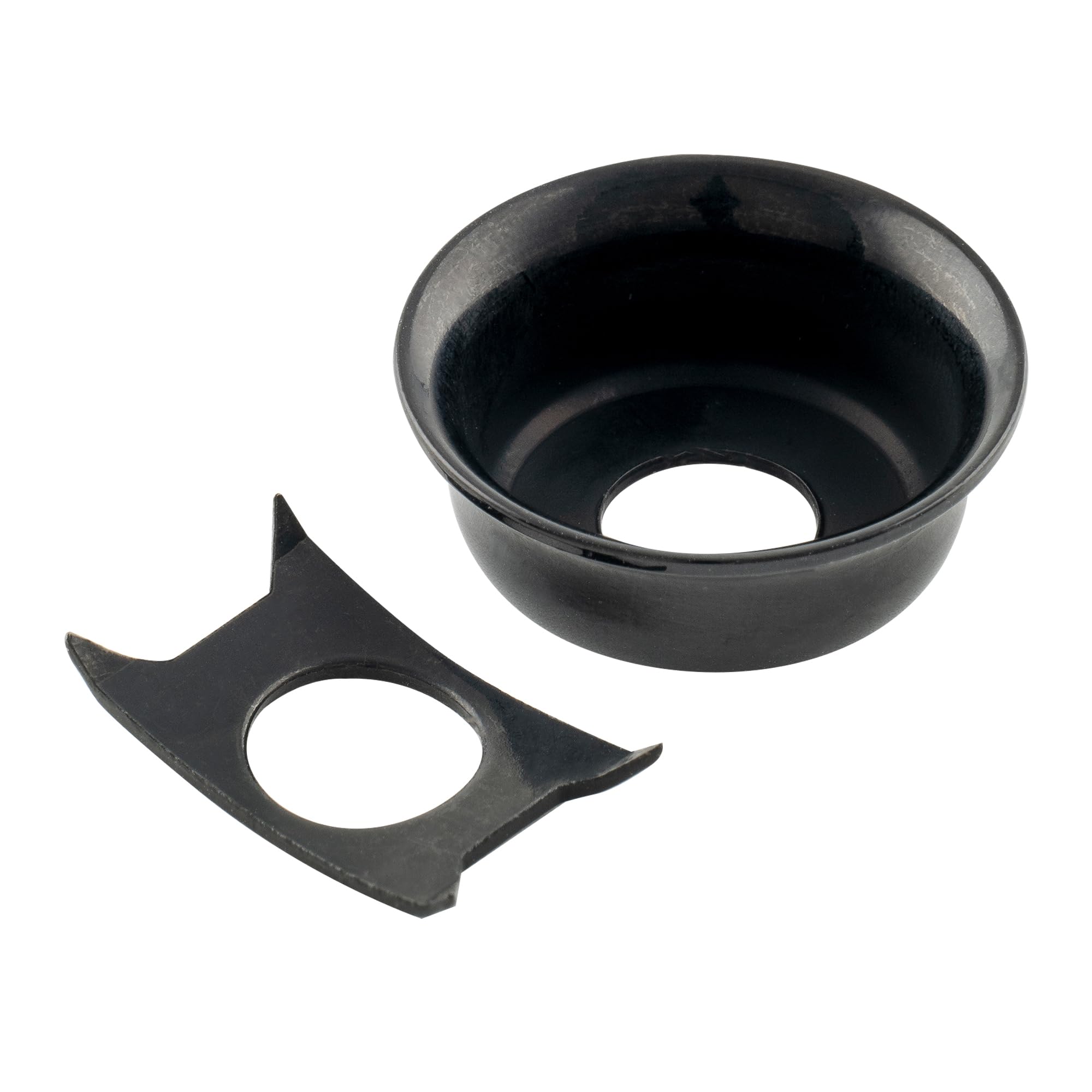 Musiclily Pro Steel Vintage Cup Style Tele Jack Plate for Telecaster Style Electric Guitar, Black