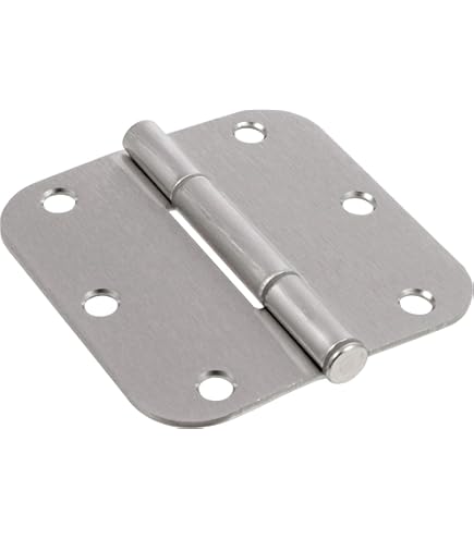 Jim Blinn’s Corner 日本語版 1 2 セット Hardware Essentials 854321 Round Corner Satin Nickel Squeak-Proof