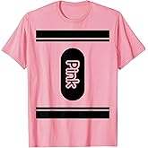 Pink Crayon Shirt Halloween Costume tee Couple Friend Group T-Shirt