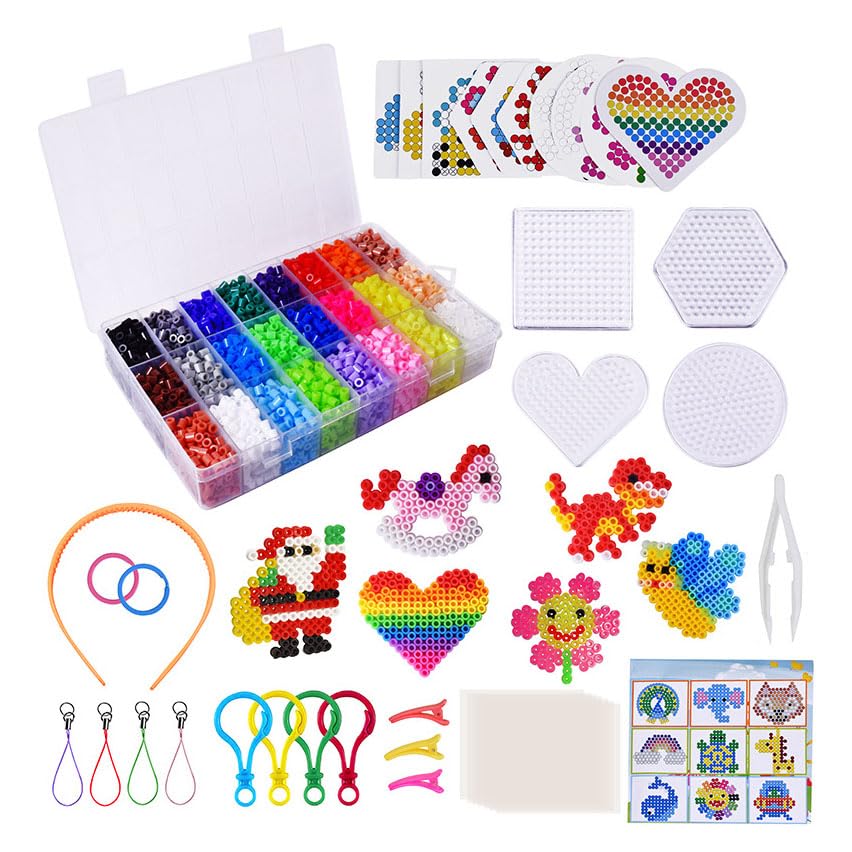Conjunto de 6300 Contas Fundidas de 5 mm para Artesanato DIY | Meninos e Meninas, Brinquedos Criativos, 6300 Peças, 5 mm