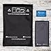 EMF Protection Large Faraday Bags and RFID NFC Blocking Card (3 Pc. Set) Blocks Harmful Radiation Prevents Tracking, Cloning, Hacking, Money and Car Theft - for Tablets, Phones, Car Key