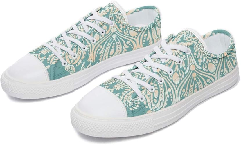 teal canvas shoes