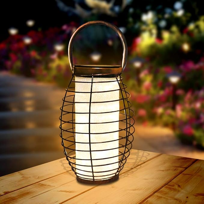 Solar Lantern Outdoor Hanging Solar Powered Lantern 30 LEDs Solar Table
