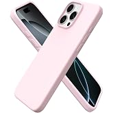 ORNARTO for iPhone 16 Pro Max Case, Liquid Silicone, Chalk Pink | 4-Layer Liquid Silicone Rubber, Soft Touch Feel, Slim Shockproof Case, Raised Edges, Anti-Scratch, Microfiber Lining