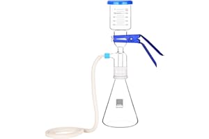 stonylab Borosilicate Glass Filtration Apparatus, Vacuum Filter Kit with 500ml Filtering Flask