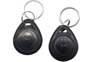 T5577 RFID Key Fob Tags – 10PCS 125kHz Rewritable Keycards with Original T5577 Chip, Compatible with RFID Access Control Syst