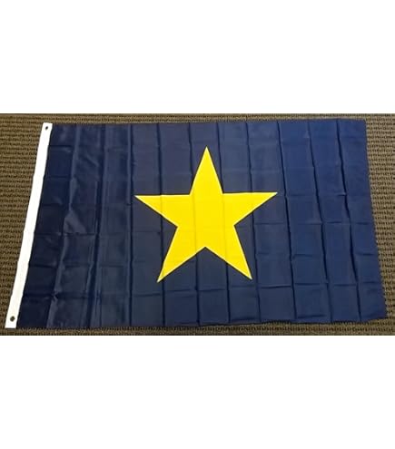 BRUNT 旗 FIRST TIME Burnet's 1st Texas Republic Flag 3×5 2-Ply Polyester - I