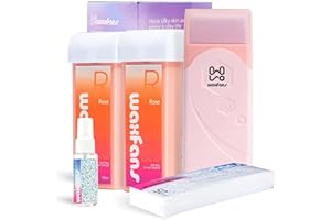 Waxfans Roll on Wax Kit, Wax roller,Waxing Kit for Women,Wax Kit for Hair Removal, Roll on Wax for Sensitive Skin, Wax Roller Kit for Hair Removal, Gift Waxing Kit