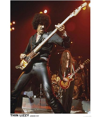 Amazon.com: Scorpio Posters Phil Lynnott -Thin Lizzy - London 1977