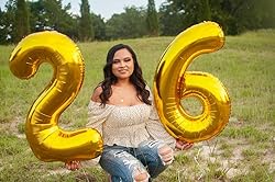 Gold Number 6 Balloon 40 Inch, 6 Balloon