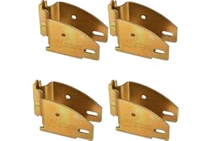 DC Cargo Mall E Track Wood Beam End Socket Shelf Brackets Accessories (4 Pack) - Fit with 2x4 2x6 Add Removable Etrack Load Lock Bar for Enclosed Trailers - Zinc-Coated Steel