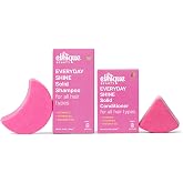 Ethique Beauty Everyday Shampoo &amp; Conditioner Set, 3.88 &amp; 2.12 oz - 2 Pack | For shiny hair with vitamin c, plastic-free, vegan, cruelty-free