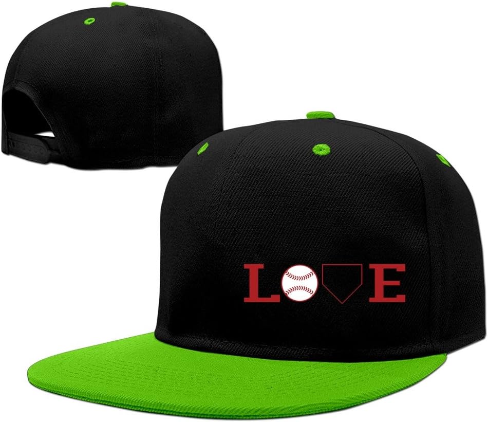 Love Baseball Two-Toned Snapback Hats One Size