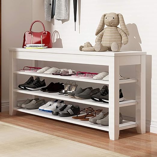 JL Home Door Solid Wood Shoes Bench Shoe Storage Bench Wear Shoes Stool