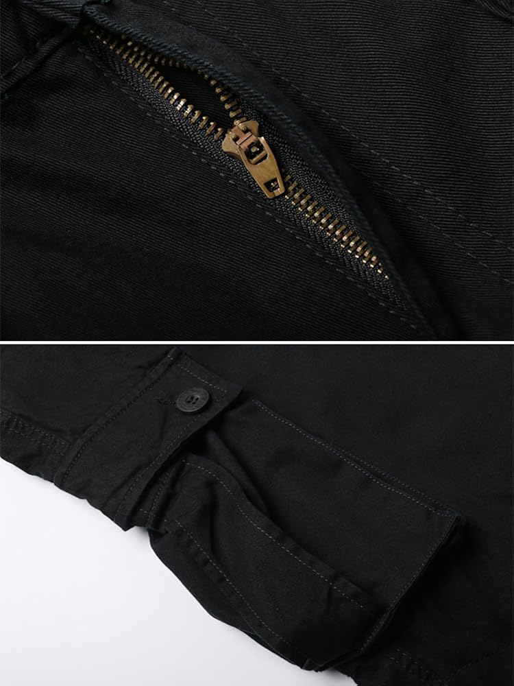OCHENTA Men's Casual Military Cargo Pants, 8 Pockets Work Combat Outdoor Trousers at  Men’s Clothing store