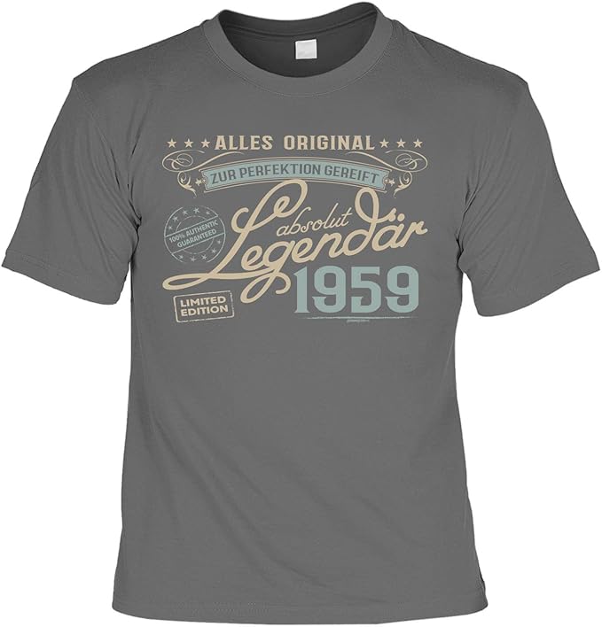 lustiges TShirt 60. Geburtstag Shirt 60 Jahre Leiberl Zur Perfektion