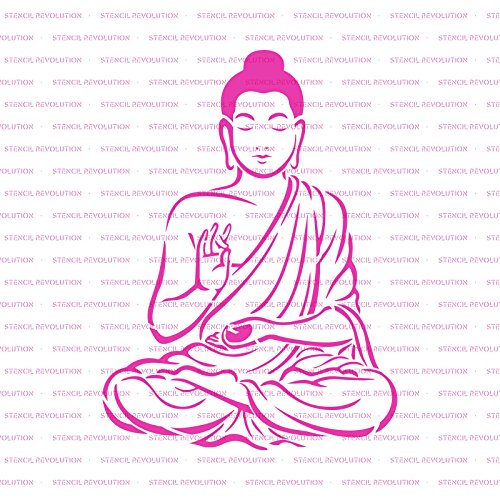 Buddha Stencil Template - Reusable Stencil with Multiple Sizes Available