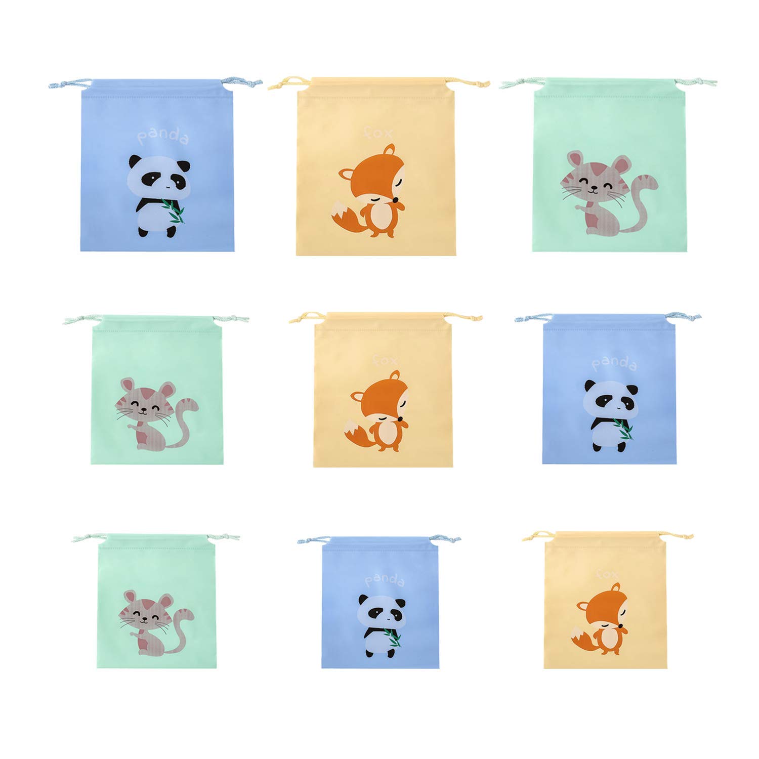 Schneespitze 9 Pieces Luggage Packing Organizers Pouche,Luggage Storage Bag,Travel Clothing Storage Bag,Suitcase Organiser Bags,Travel Storage Bags Set,Drawstring Storage Bags