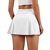 AFFOLE Women Tennis Skirt Golf Skorts Athletic High Waisted with Pockets Inner Shorts Sport Workout Pleated Pickleball