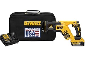 DEWALT 20V MAX XR Compact Reciprocating Saw, 5.0-Amp Hour, Cordless (DCS367P1)