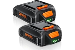 BONADGET Upgraded 3.5Ah WA3525 20V Battery Replacement for WORX Battery 20V Power Share Max 20V Lithium-ion Battery Compatible with WORX 20V Battery WA3575 WA3520 WG151s WG891 Leaf Blower Tools Batteries