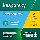 Kaspersky Total Security 2022 | 3 Devices | 1 Year | PC/Mac/Android | Online Code