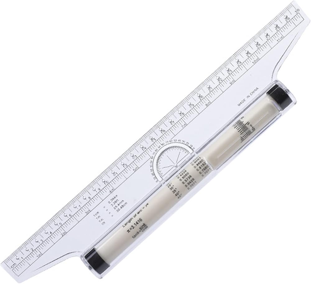LIUJUNH 30cm Measuring Rolling Parallel Ruler Multi-Purpose Drawing Tool