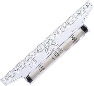 LIUJUNH 30cm Measuring Rolling Parallel Ruler Multi-Purpose Drawing Tool