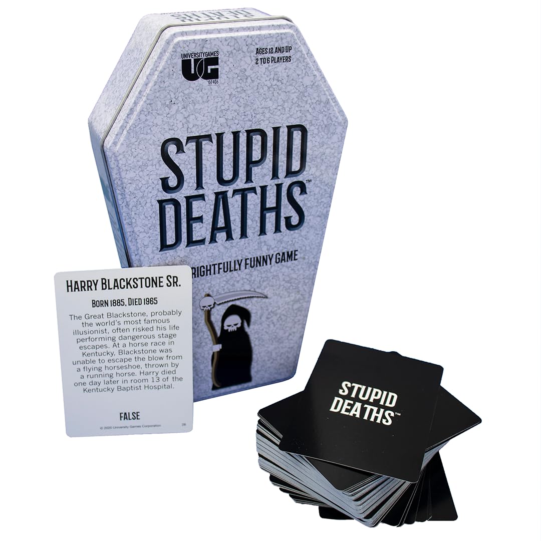 Photo 1 of University Games, Stupid Deaths Coffin Tin Game