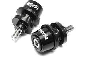 ZYAKOMO CNC Compatible with RS660 2024 2025 Tuono 660 457 2023 Tuareg 660 RS457 RSV4 RSV 1000 R Dorsoduro 1200 Motorcycle Swingarm Spool Sliders Stand Screws (Black)