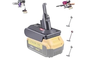 TEPULAS 【Upgraded】 Battery Adapter for Dyson V7+V8 Vacuum Cleaner, Vacuum Adapter for Dewalt 20V Lithium Battery Convert to for Dyson V7 V8 Animal Absolute Stick Handheld Vacuum Cleaners for Home