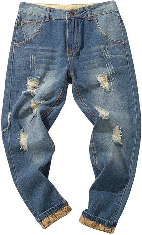 loose fit stretch jeans mens
